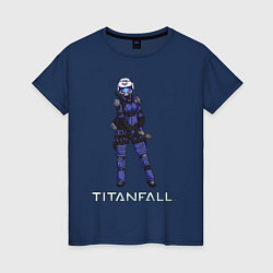 Женская футболка TITANFALL BLUE ART титанфолл