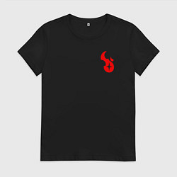 Футболка хлопковая женская Dead cells roguelike, цвет: черный