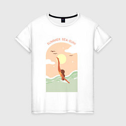 Женская футболка Summer sea-sun!