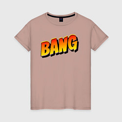 Женская футболка Bang взрыв
