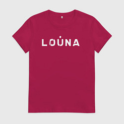 Футболка хлопковая женская Лоуна louna 1984, цвет: маджента
