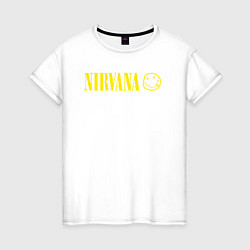 Женская футболка Nirvana logo