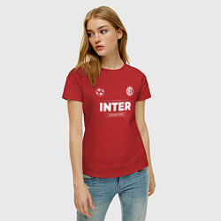 Футболка хлопковая женская Inter Форма Чемпионов, цвет: красный — фото 2