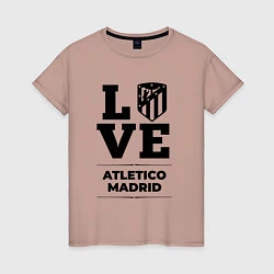 Женская футболка Atletico Madrid Love Классика