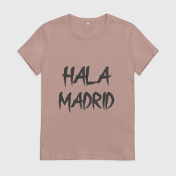 Футболка хлопковая женская Hala - Madrid, цвет: пыльно-розовый