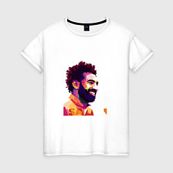 Футболка хлопковая женская Smile Salah, цвет: белый