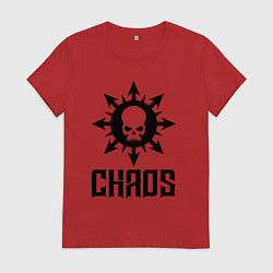Женская футболка Эмблема Хаоса с черепом