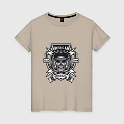 Женская футболка American Skull