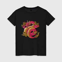 Женская футболка Красный китайский дракон Red Chineese Dragon