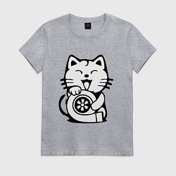 Женская футболка JDM Cat & Engine Japan