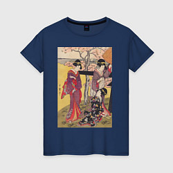 Женская футболка Gotenyama no Hanami Hidari Цветение сакуры