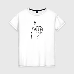 Женская футболка Безымянный палец невесты