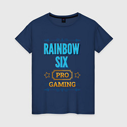 Футболка хлопковая женская Игра Rainbow Six PRO Gaming, цвет: тёмно-синий