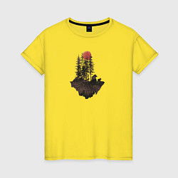 Женская футболка Медвежий остров