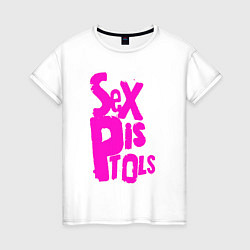 Женская футболка Огромная надпись Sex Pistols