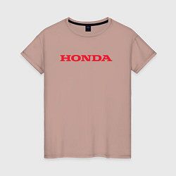 Женская футболка HONDA ХОНДА LOGO спина