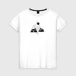 Женская футболка Минималистичная природная геометрия