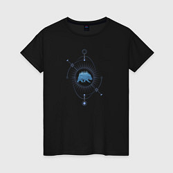 Женская футболка Космический медведь