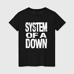 Женская футболка System of a Down логотип