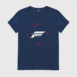 Женская футболка Символ Forza Horizon в красном ромбе