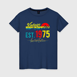 Женская футболка Vintage est 1975 Limited Edition
