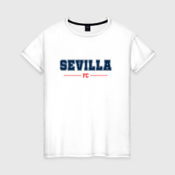 Футболка хлопковая женская Sevilla FC Classic, цвет: белый