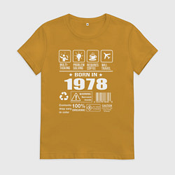 Женская футболка Родился в 1978 году