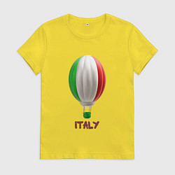 Женская футболка 3d aerostat Italy flag