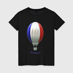 Женская футболка 3d aerostat French flag