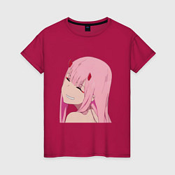 Женская футболка Zero Two крупный план