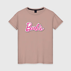 Женская футболка Barbie logo