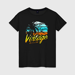 Женская футболка Винтаж 1981 года пальмы