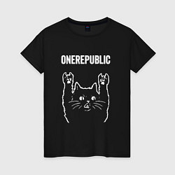 Женская футболка OneRepublic Рок кот One Republic