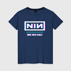 Женская футболка Nine Inch Nails Glitch Rock