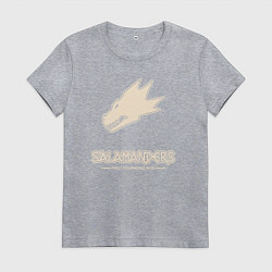 Женская футболка Саламандры лого винтаж