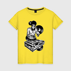 Женская футболка Bruce Lee - Vinyl Dj