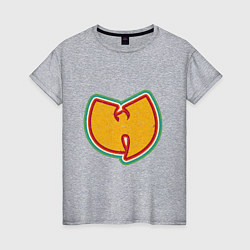 Футболка хлопковая женская Wu-Tang Colors, цвет: меланж