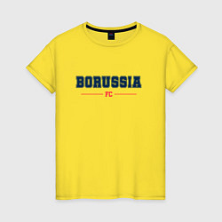 Футболка хлопковая женская Borussia FC Classic, цвет: желтый