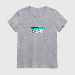 Женская футболка Стартовый экран ZX Spectrum 128