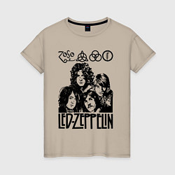 Женская футболка Led Zeppelin Black