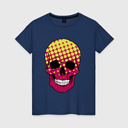 Женская футболка Pop-art skull