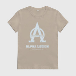 Женская футболка Альфа легион винтаж лого