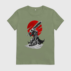 Футболка хлопковая женская Guts the Black Swordsman, цвет: авокадо