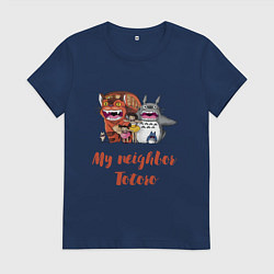 Женская футболка Мой сосед Тоторо - персонажи