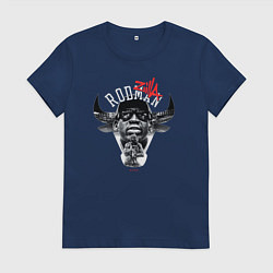 Женская футболка Деннис Родман:ZILLA:Чикаго Буллз