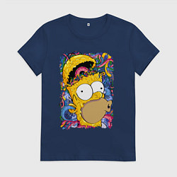 Женская футболка Мозг Гомера Симпсона - постер