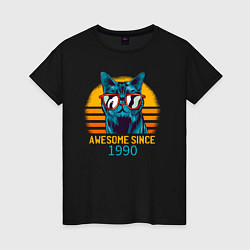 Женская футболка Потрясающий котэ с 1990 года