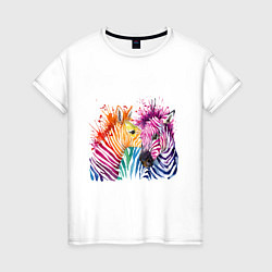 Женская футболка Zebras