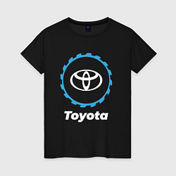 Футболка хлопковая женская Toyota в стиле Top Gear, цвет: черный