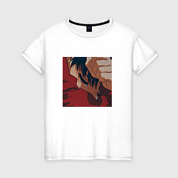 Женская футболка Евангелион плачущая Мисато Кацураги